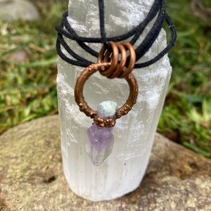 Vera Cruz Amethyst Electroformed Necklace